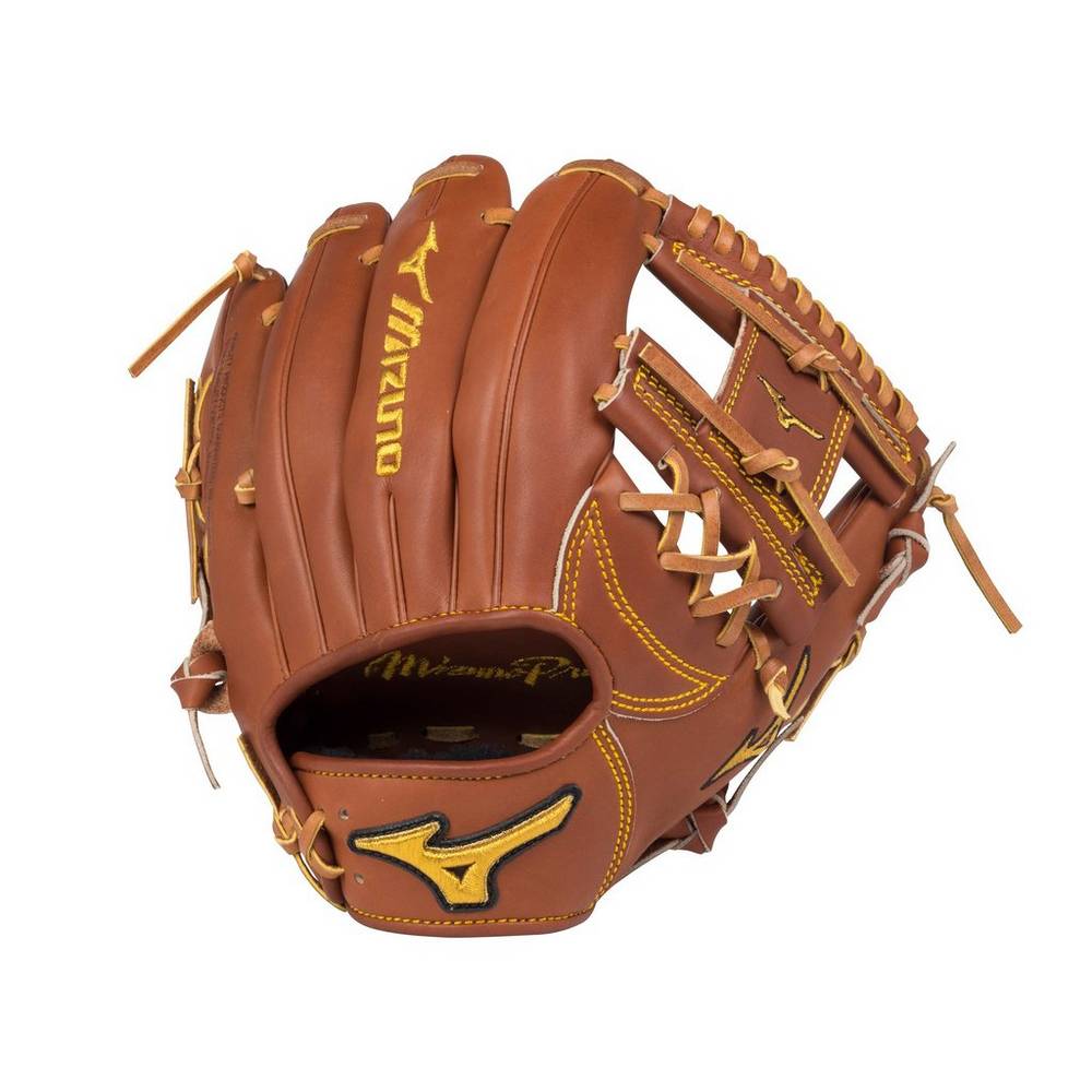 Mizuno Men's Pro Limited Edition Infield Baseball 11.5" Gloves Brown (312378-ZRC)